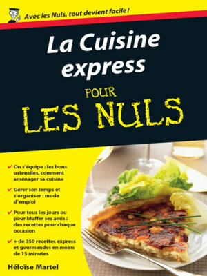cover image of Cuisine express Pour les Nuls